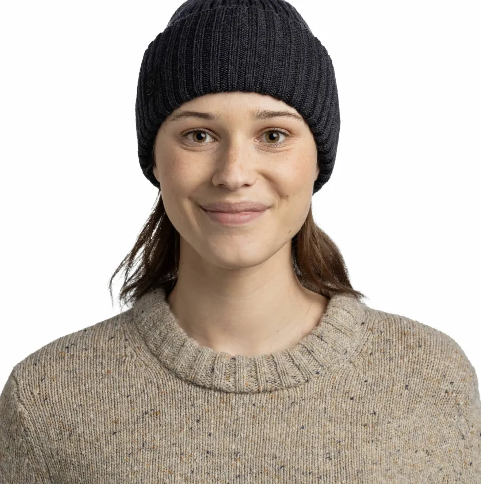 Buff Beanie Knitted Erviny Erviny Graphite
