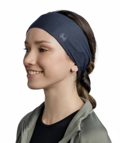 Buff Coolnet UV Wide Headband Solid Night Blue