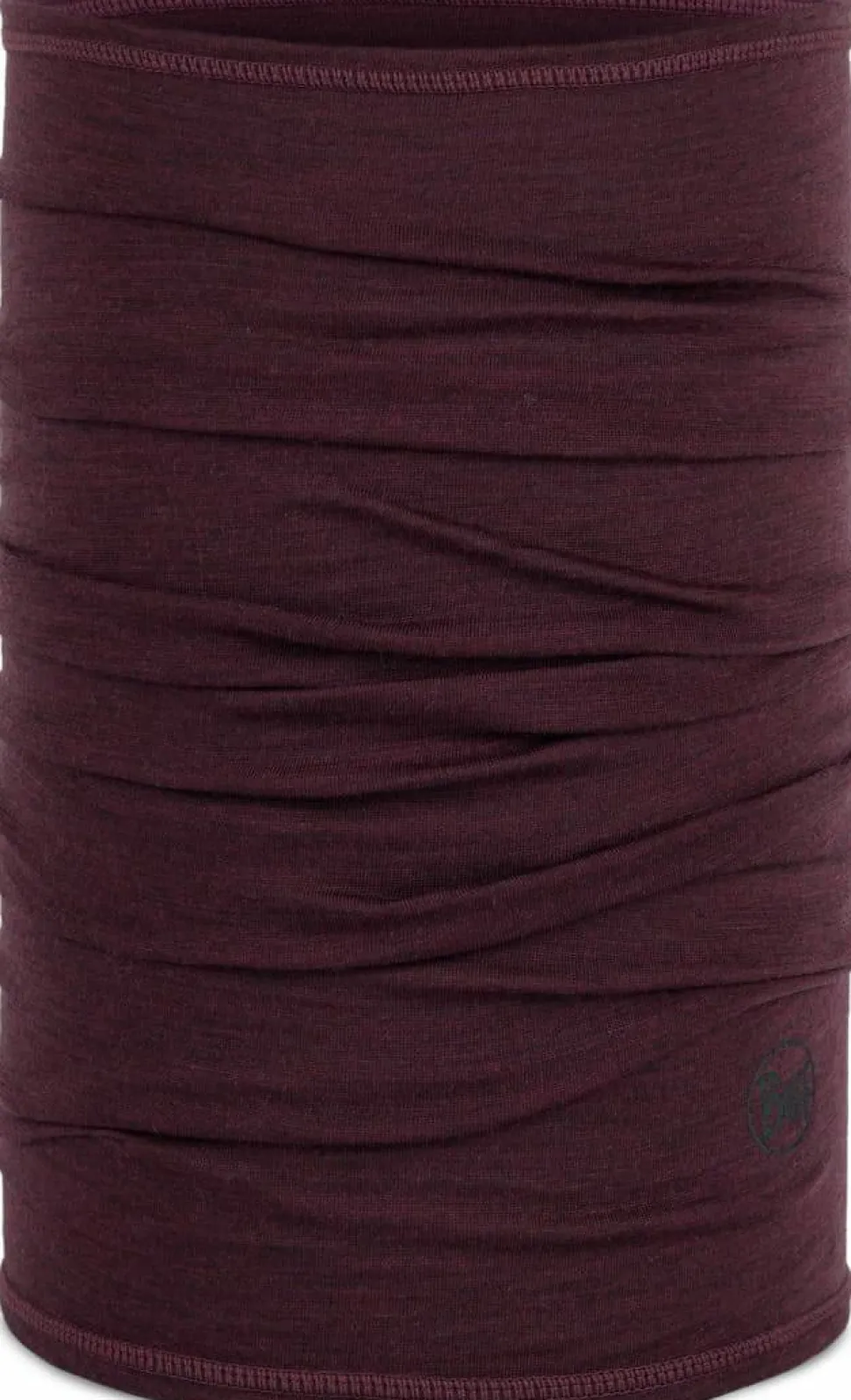 Buff Merino Lightweight Neckwear Solid Garnet