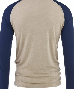 Bula Men's Retro Merino Wool Halfzip Sweater Navy