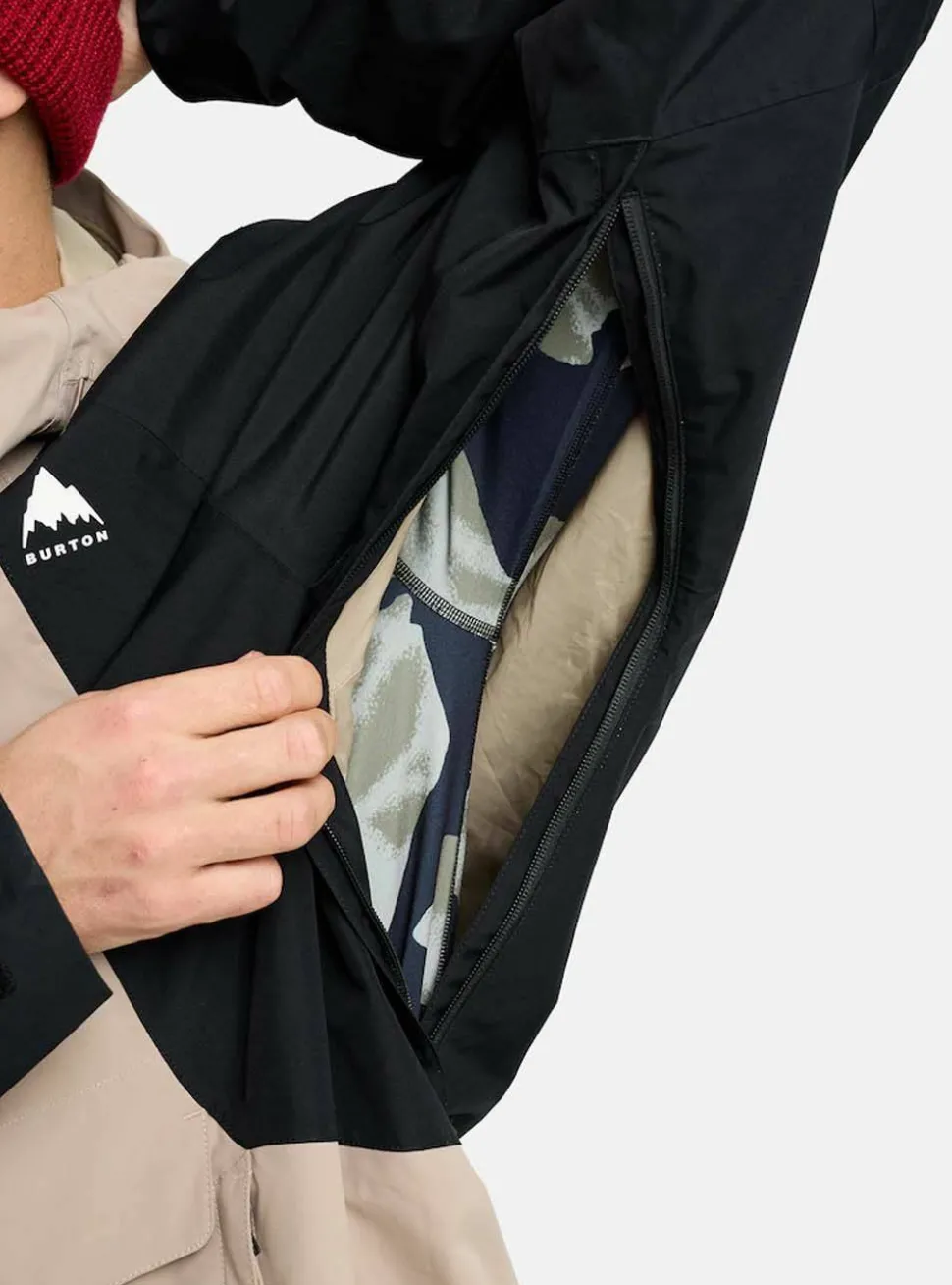 Burton Men's Reserve Relaxed Anorak Summit Taupe/true Black