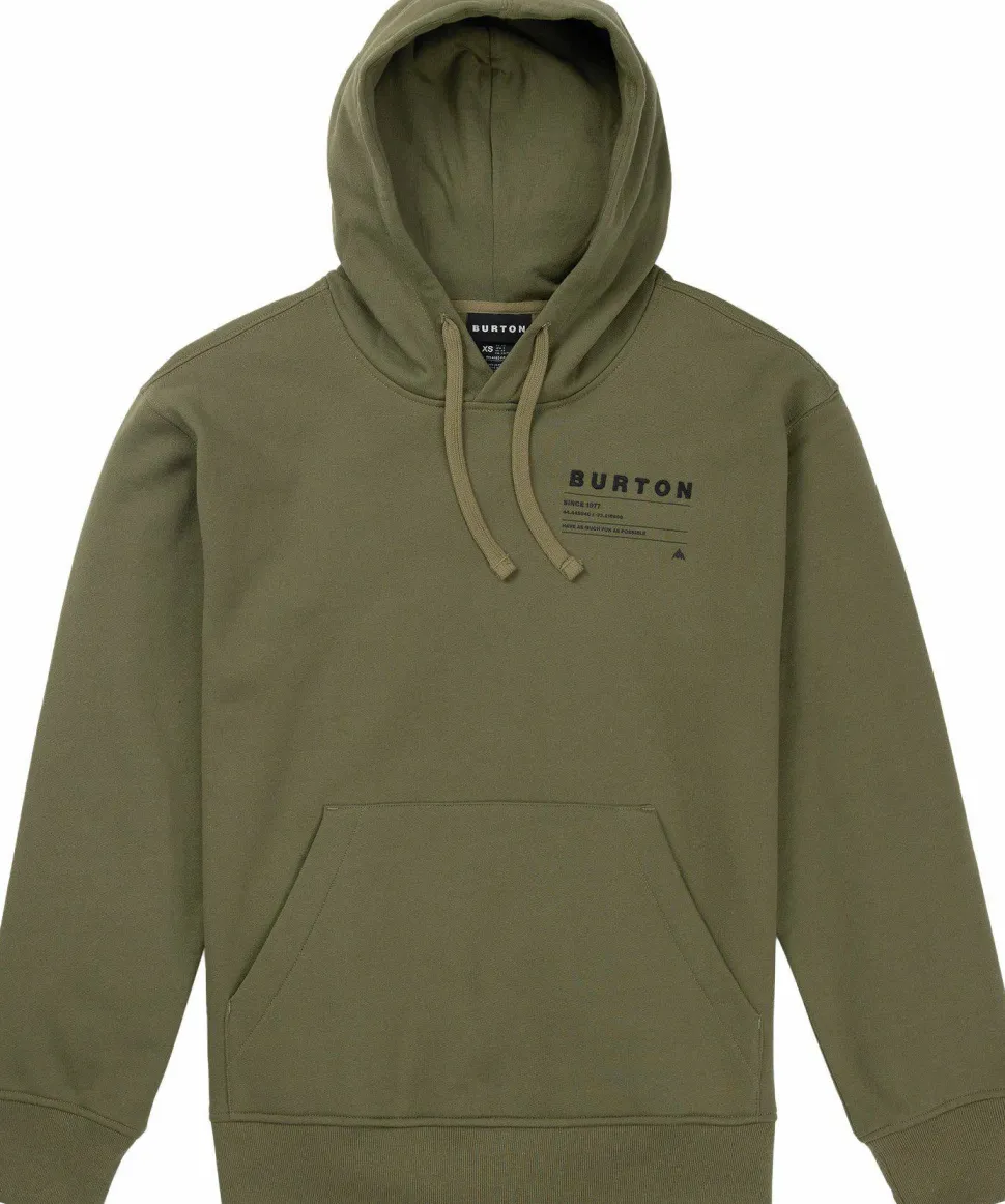 Burton Unisex Moretown Pullover Hoodie Forest Moss