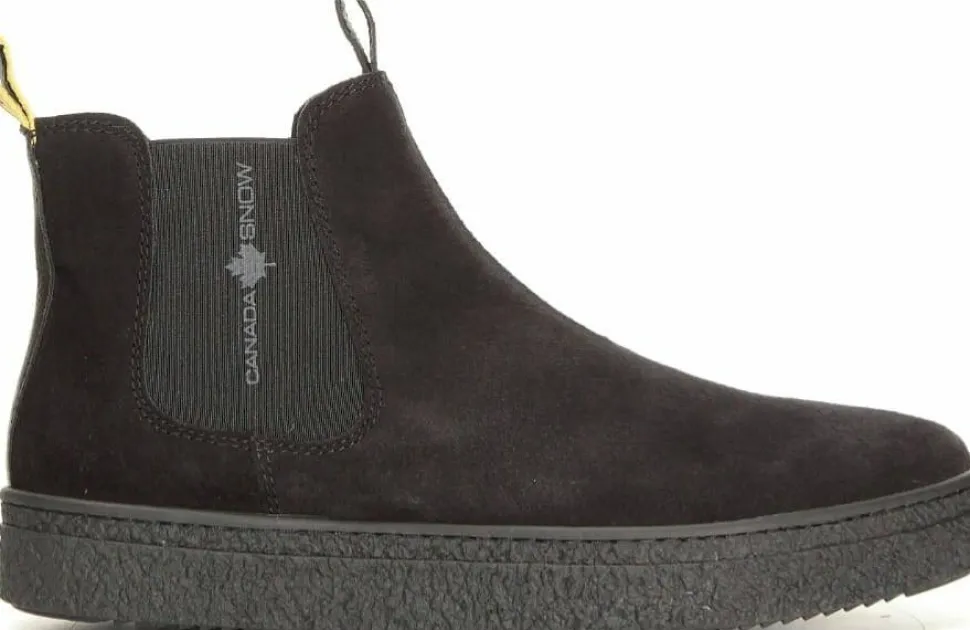Canada Snow Men's Mount Verm Suede Boots Black