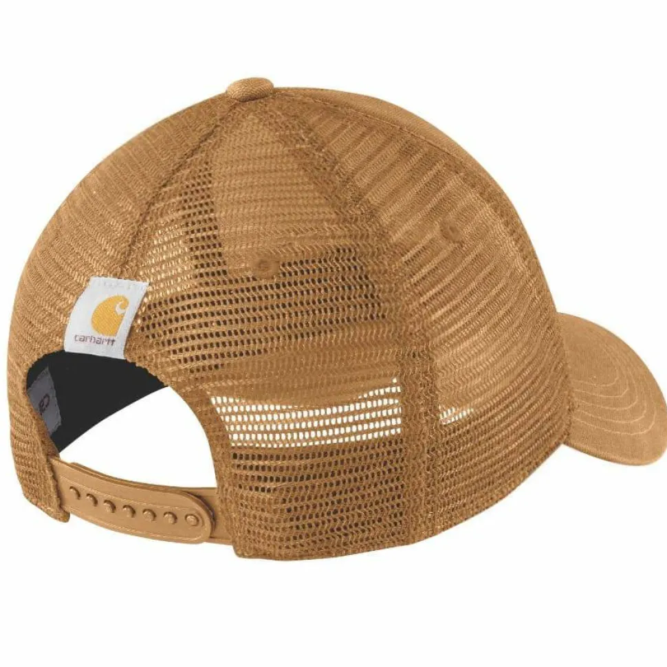 Carhartt Canvas Mesh-Back Logo Graphic Cap Carhartt Brown/oiled Walnut