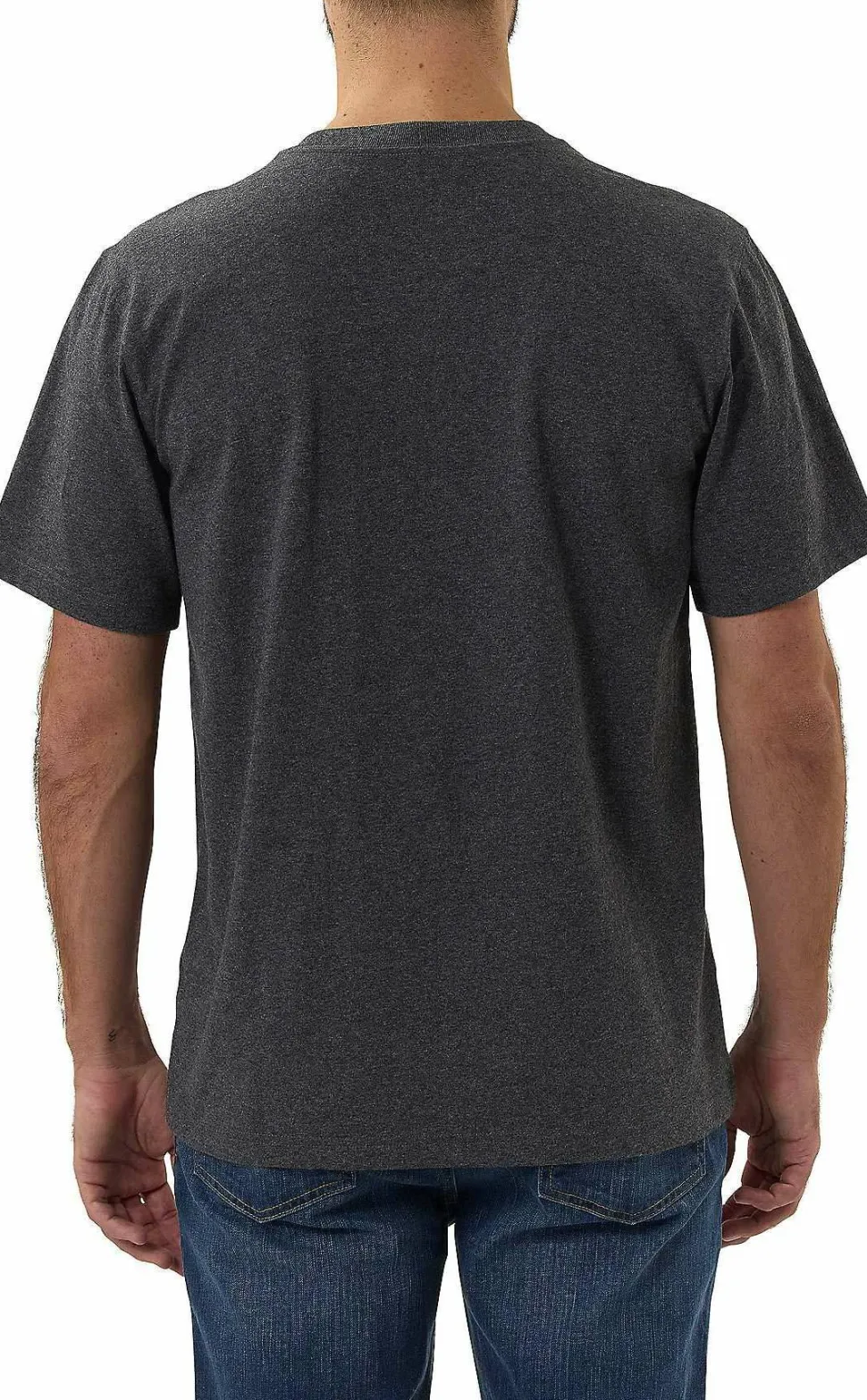 Carhartt Men's Core Logo T-Shirt Short Sleeve Carbon Heather