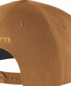 Carhartt Men's Firm Duck Flat Brim Cap Carhartt® Brown