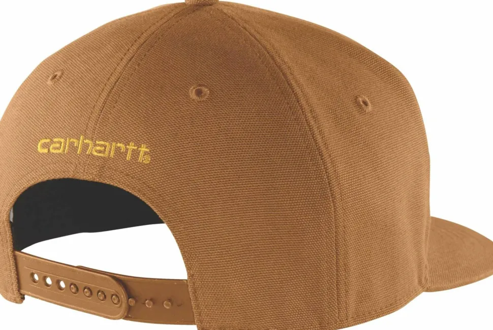Carhartt Men's Firm Duck Flat Brim Cap Carhartt® Brown