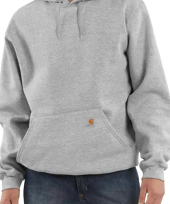 Carhartt Men's Hooded Sweatshirt Heather Grey