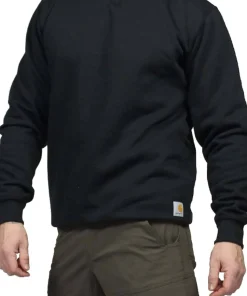 Carhartt Men's Midweight Crewneck Sweatshirt Black