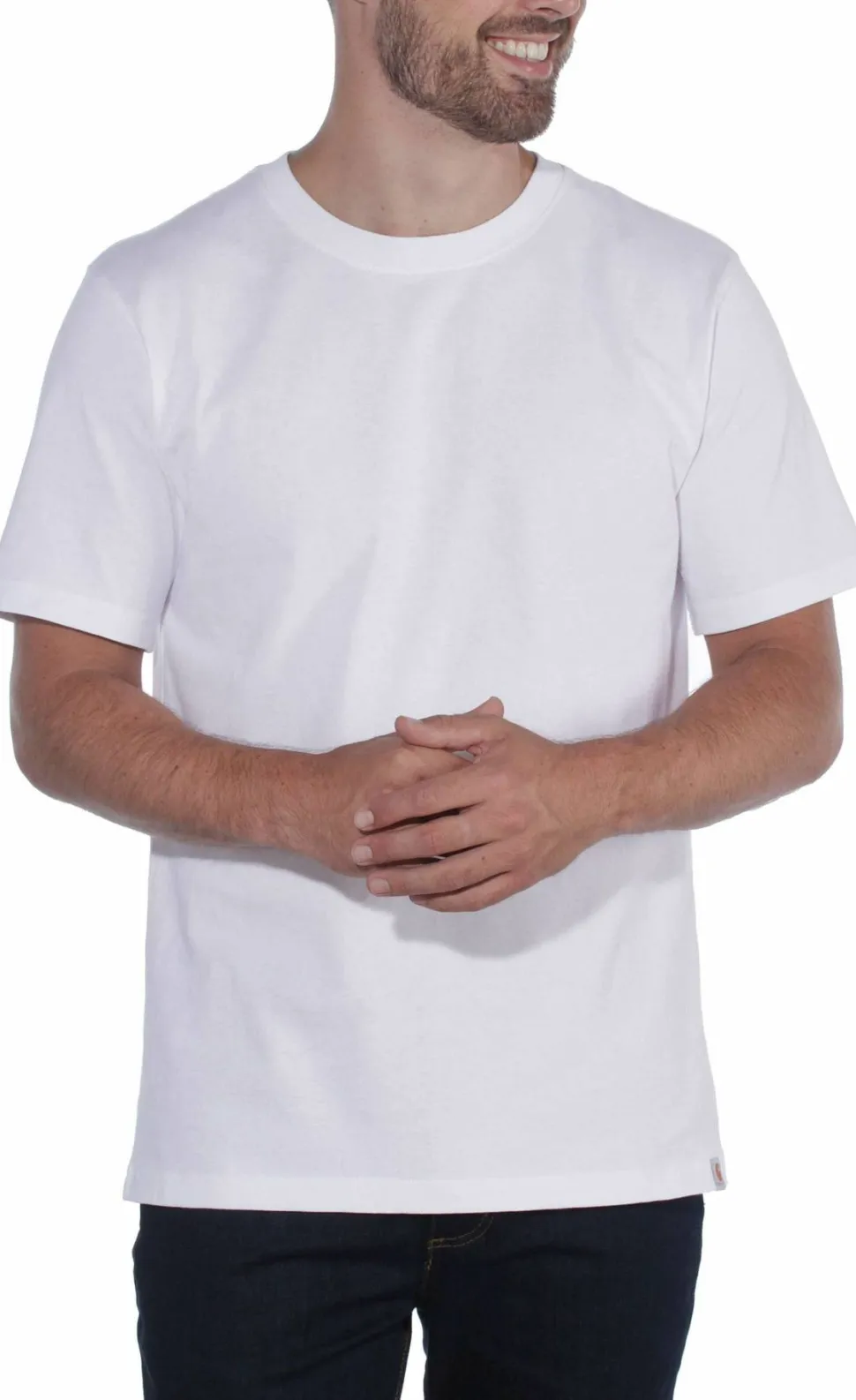 Carhartt Men's Relaxed Fit Heavyweight Short Sleeve T-Shirt White