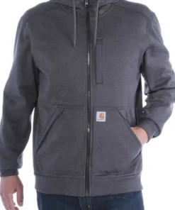 Carhartt Men's Wind Fighter Hooded Sweatshirt Carbon Heather