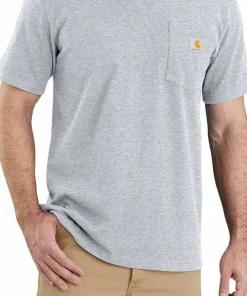 Carhartt Men's Workwear Pocket S/S T-Shirt Heather Grey