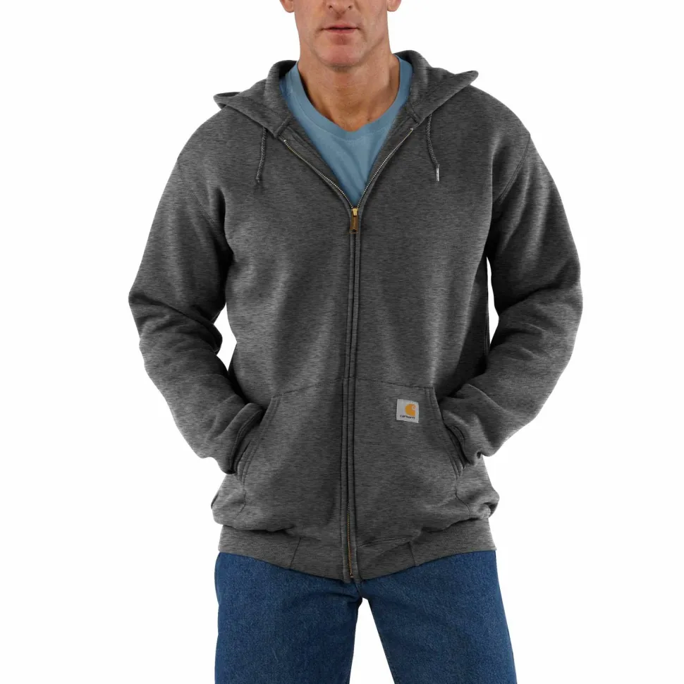 Carhartt Men's Zip Hooded Sweatshirt Carbon Heather