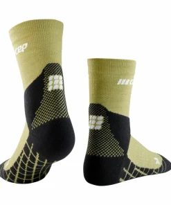 CEP Men's Hiking Light Merino Mid Cut Compression Socks Light Olive