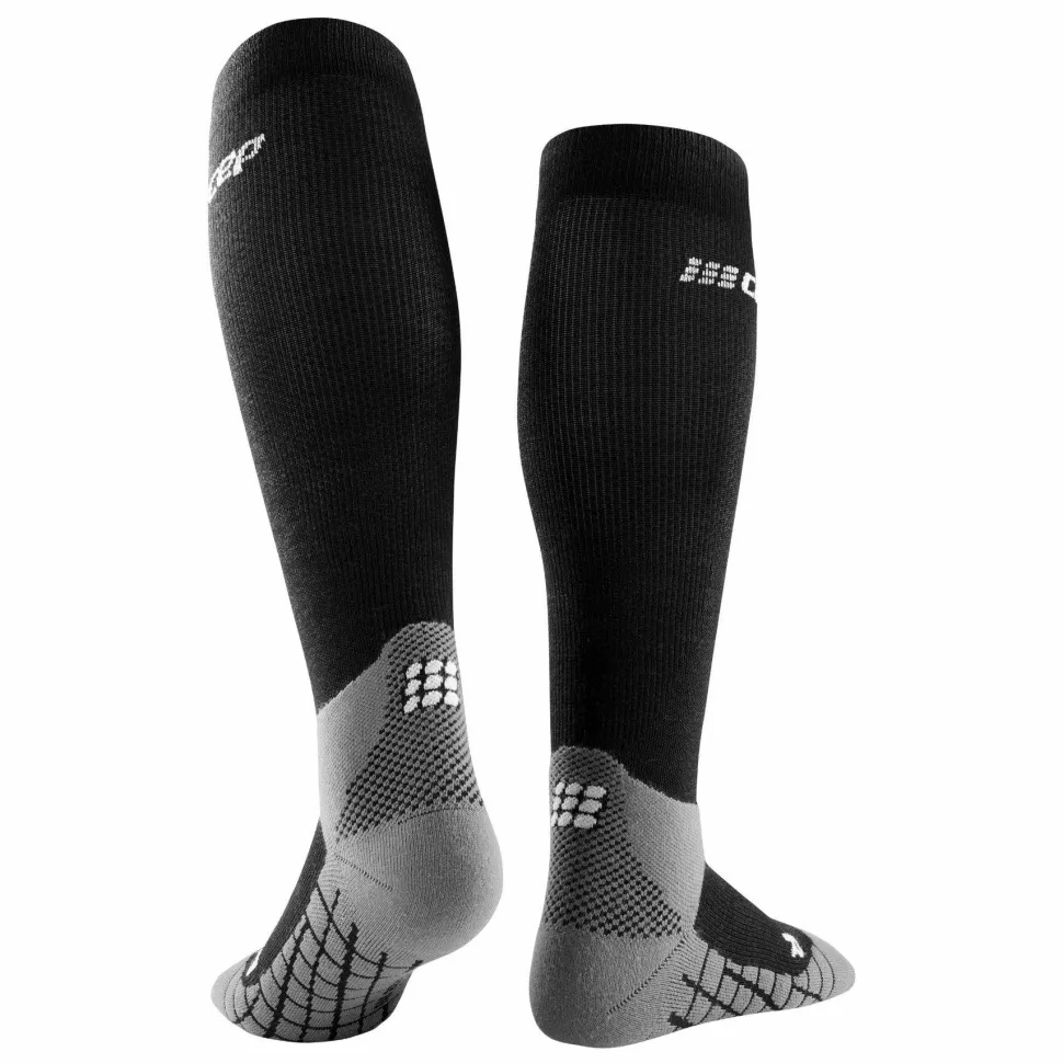 CEP Men's Hiking Light Merino Tall Compression Socks Black