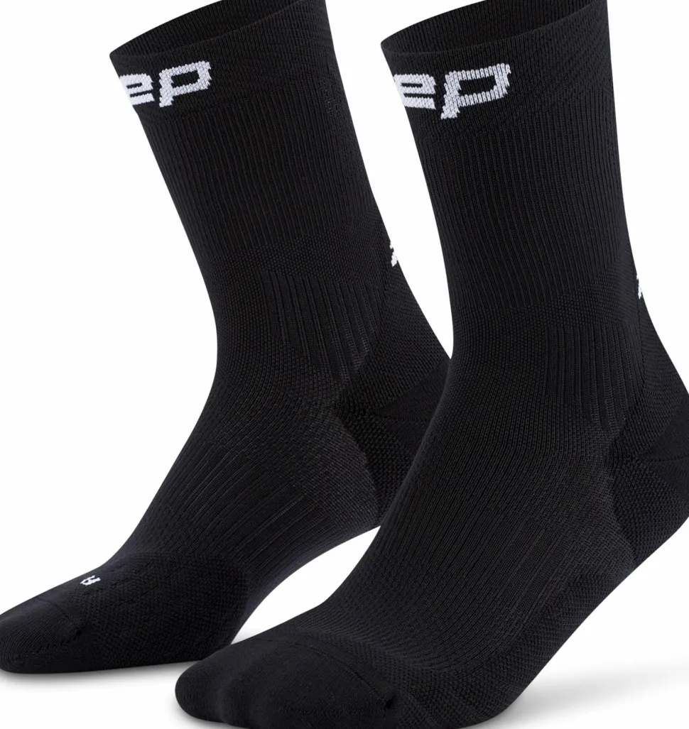 CEP Men's Run Socks Mid Cut 5.0 Black