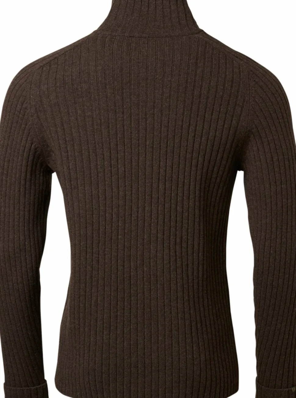 Chevalier Men's Antony Half Zip Wool Pullover Antler Brown