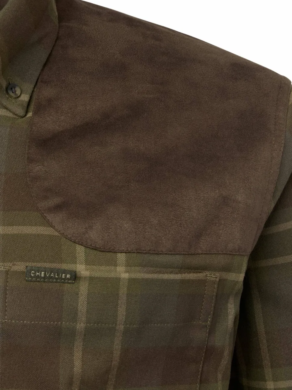 Chevalier Men's Chill Coolmax Shirt Pinegrove Green Checked