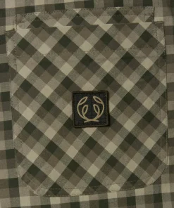 Chevalier Men's Creek Shooting Fit Coolmax Shirt Mink Brown Checked