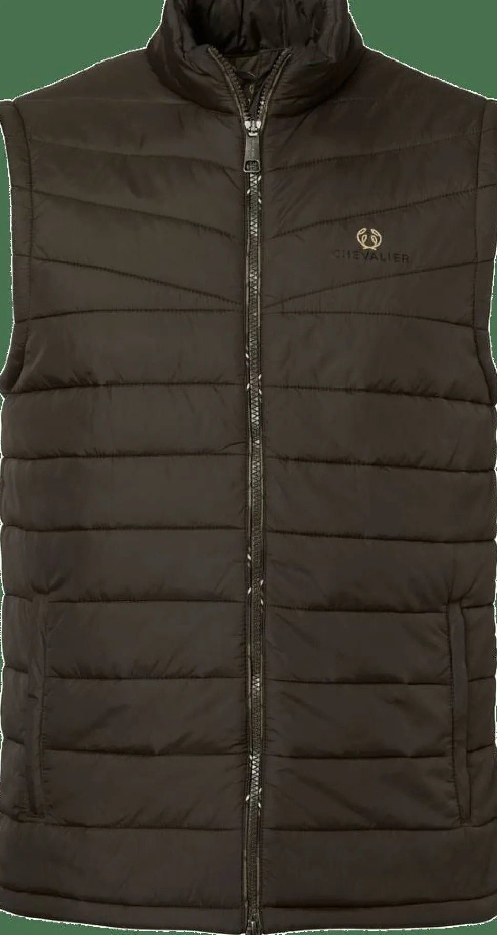 Chevalier Men's Quintin Padded Vest Leather Brown