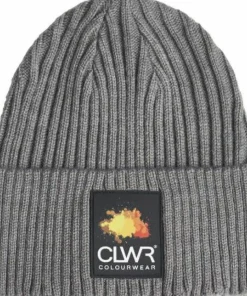 ColourWear Badge Beanie Grey Mel