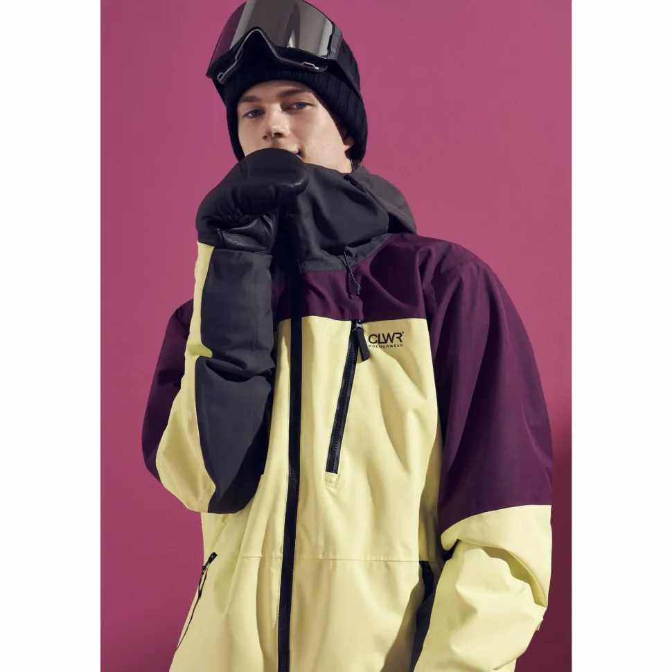ColourWear Men's Grid Jacket Acid
