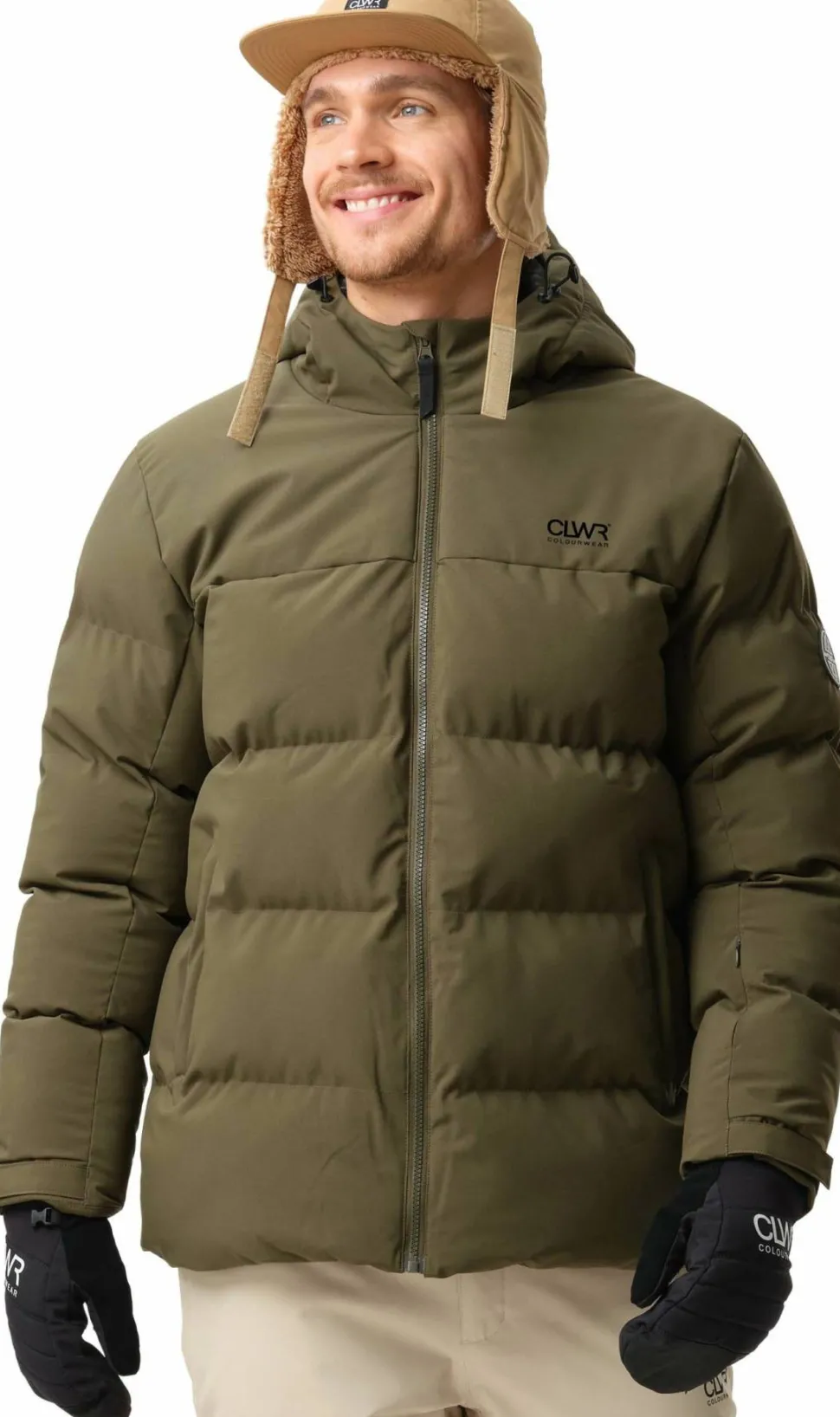 ColourWear Men's Pole Jacket Dark Olive
