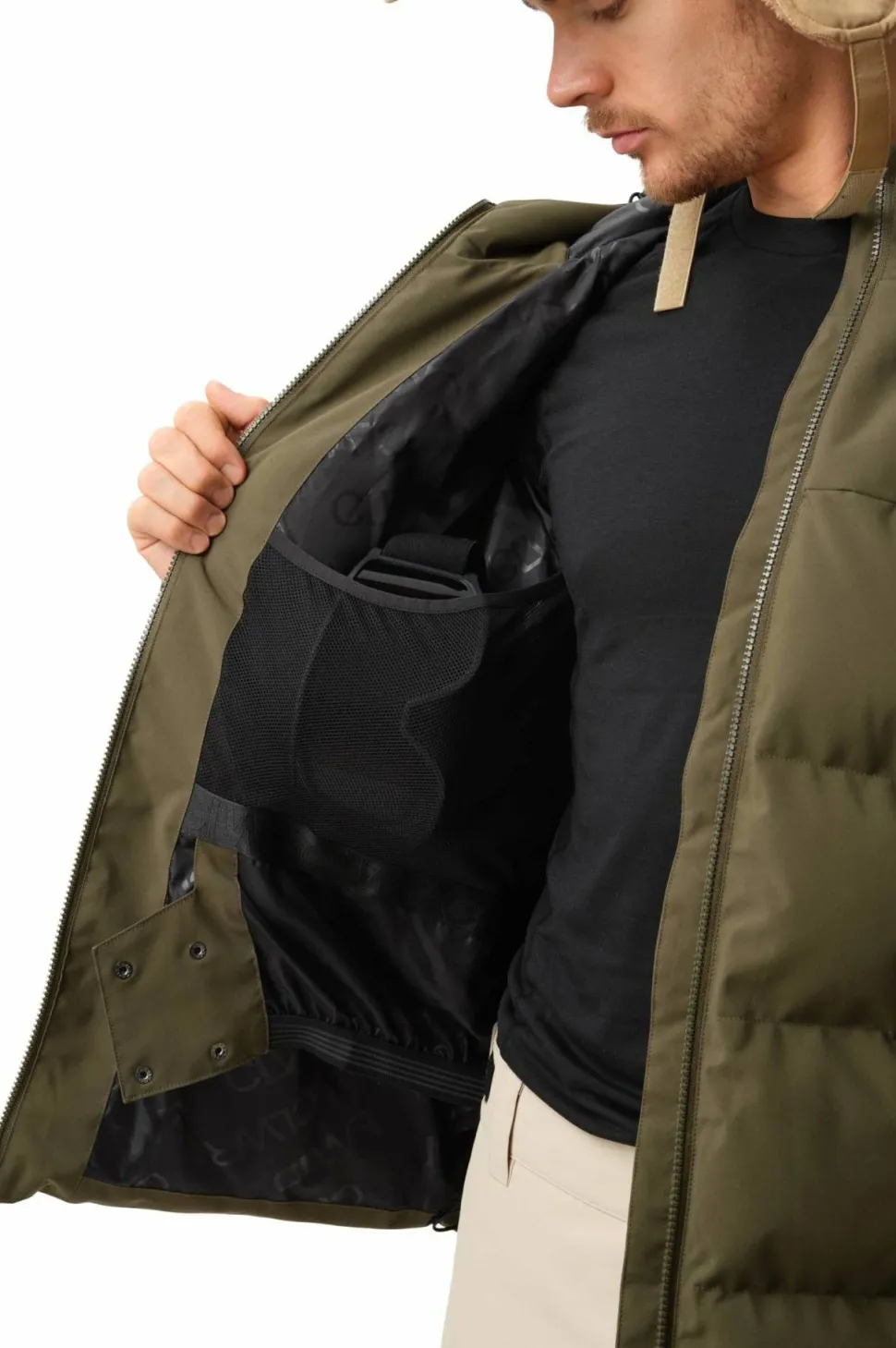ColourWear Men's Pole Jacket Dark Olive