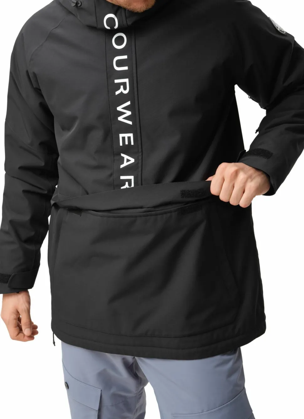 ColourWear Men's Signature Anorak Black