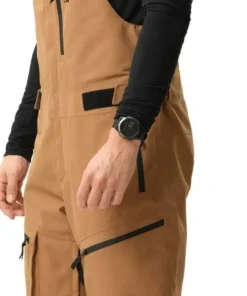 ColourWear Men's Slash Bib Pants Workwear Brown