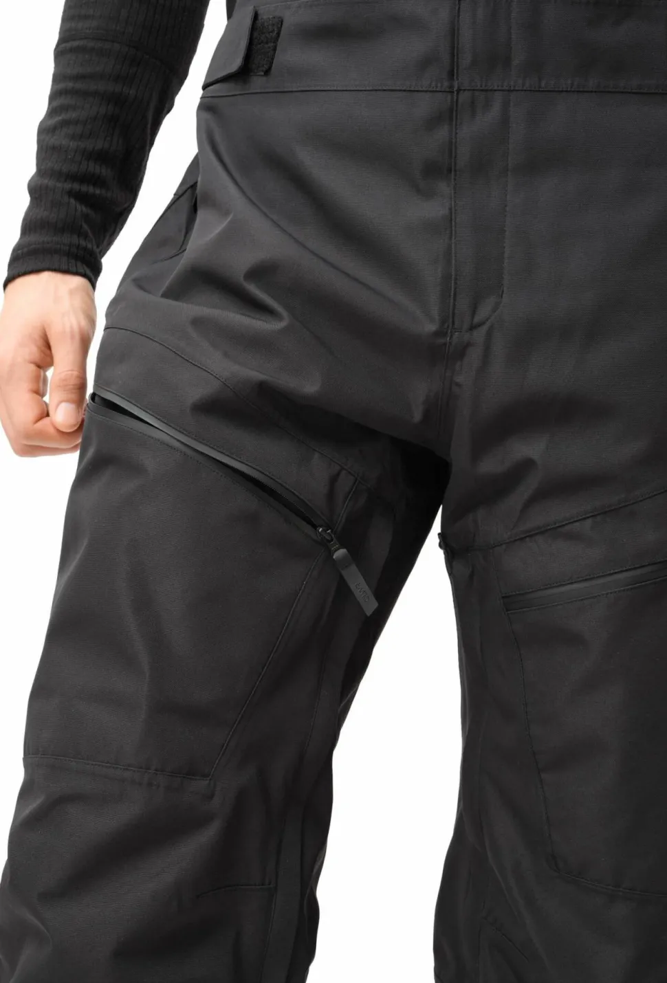 ColourWear Men's Slash Bib Pants Black