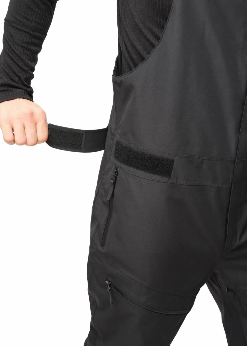 ColourWear Men's Slash Bib Pants Black