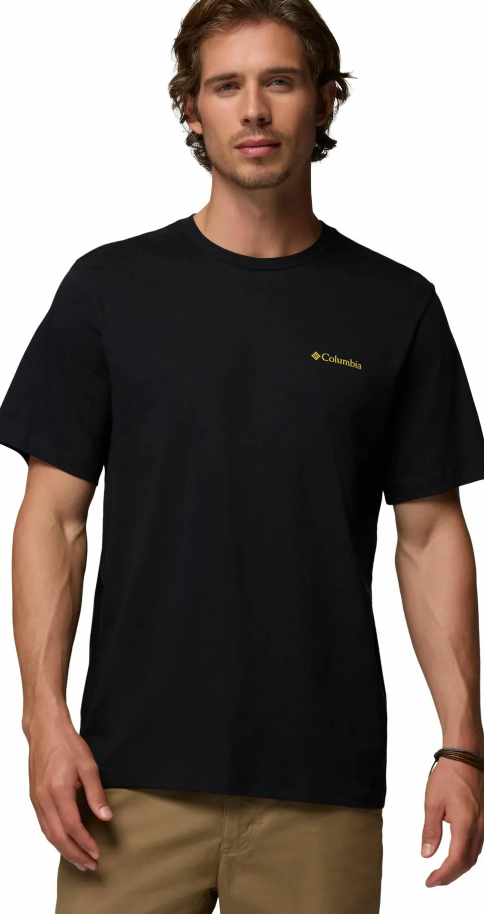 Columbia Men's CSC Logo Organic Cotton T-Shirt Black, Linework C Badge