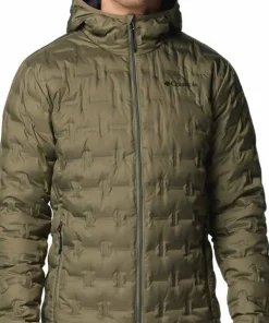 Columbia Men's Delta Ridge II Down Hooded Jacket Stone Green