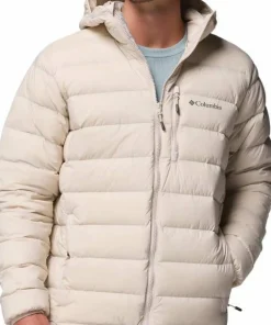 Columbia Men's Drift Peak Stretch Down Hooded Jacket Dark Stone