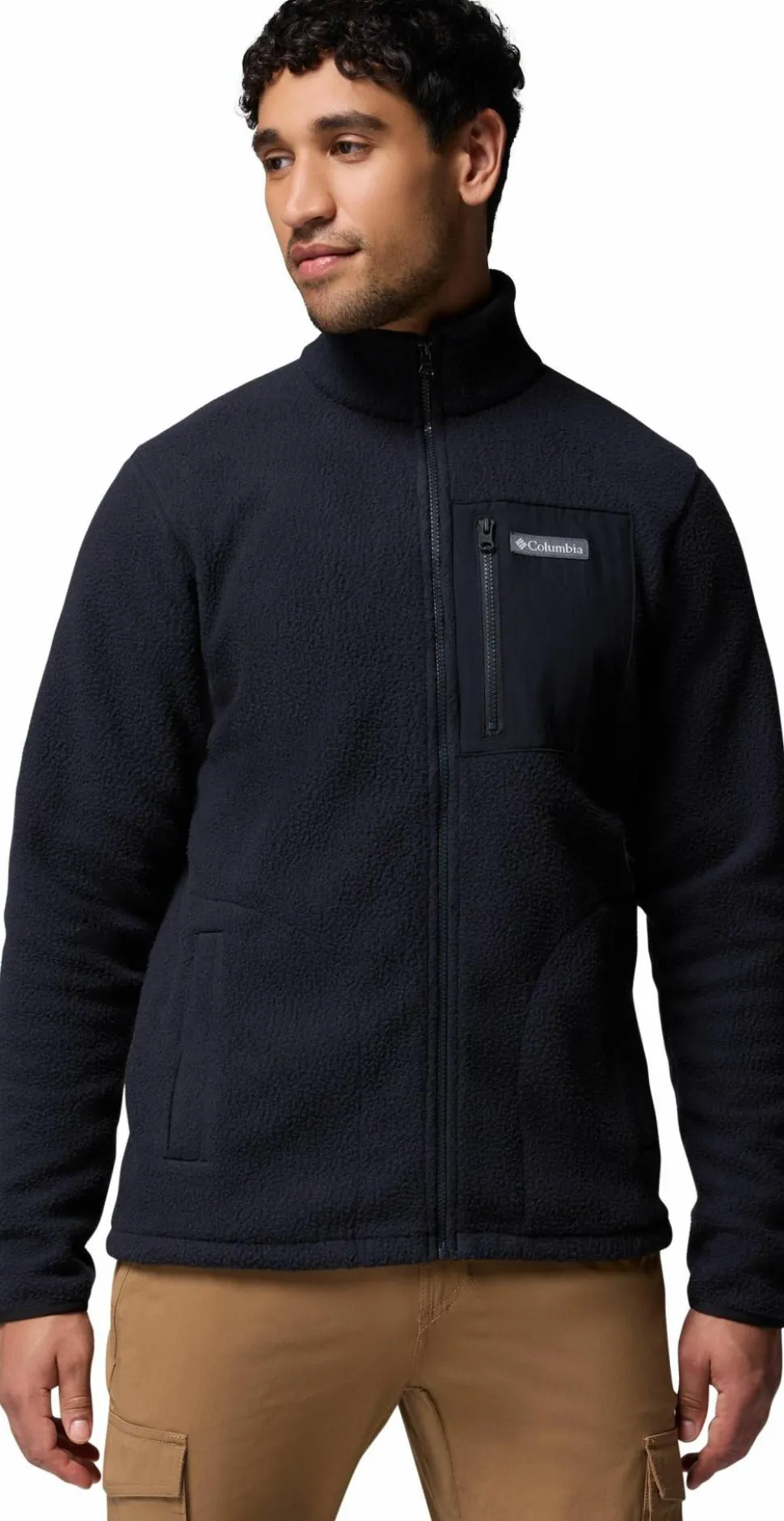Columbia Men's Jasper Ridge Pebbled Fleece Jacket Black