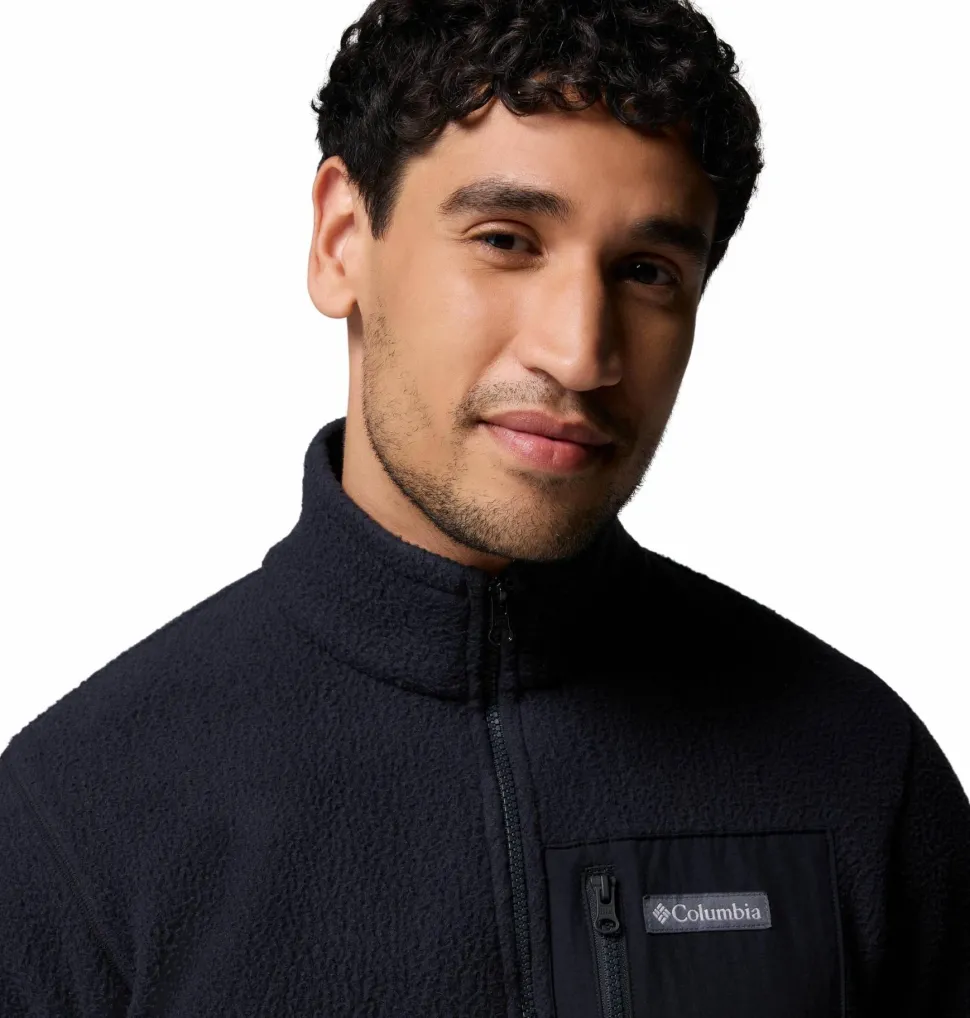 Columbia Men's Jasper Ridge Pebbled Fleece Jacket Black