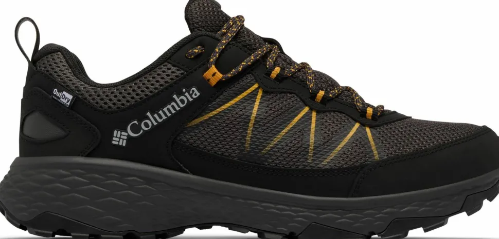 Columbia Men's Peakfreak Rush Outdry Hiking Shoe Black, Raw Honey
