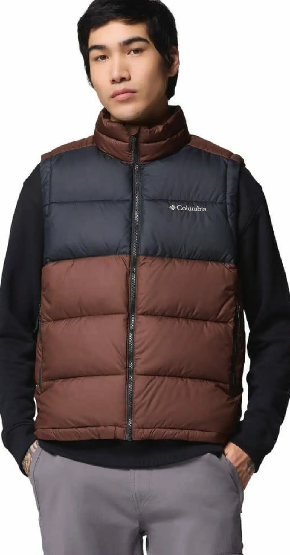 Columbia Men's Pike Lake II Vest Tobacco, Black