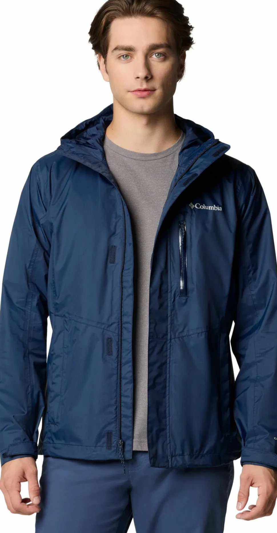 Columbia Men's Pouring Adventure III Jacket Collegiate Navy