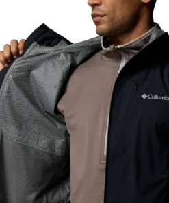 Columbia Men's Trailborne 2.5L Packable Waterproof Jacket Black