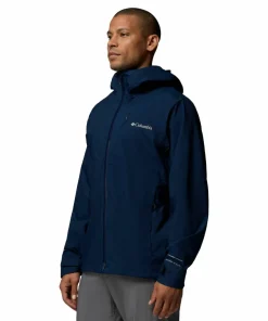 Columbia Men's Trailborne 2.5L Packable Waterproof Jacket Collegiate Navy