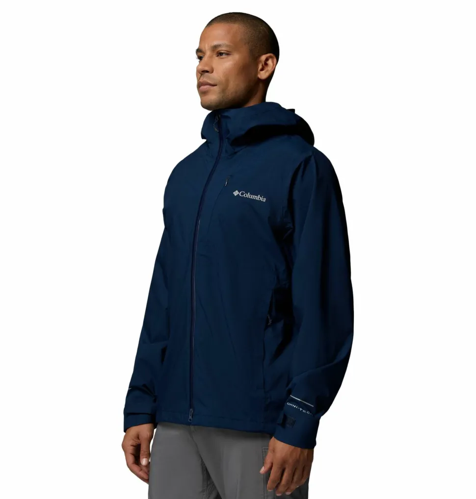 Columbia Men's Trailborne 2.5L Packable Waterproof Jacket Collegiate Navy