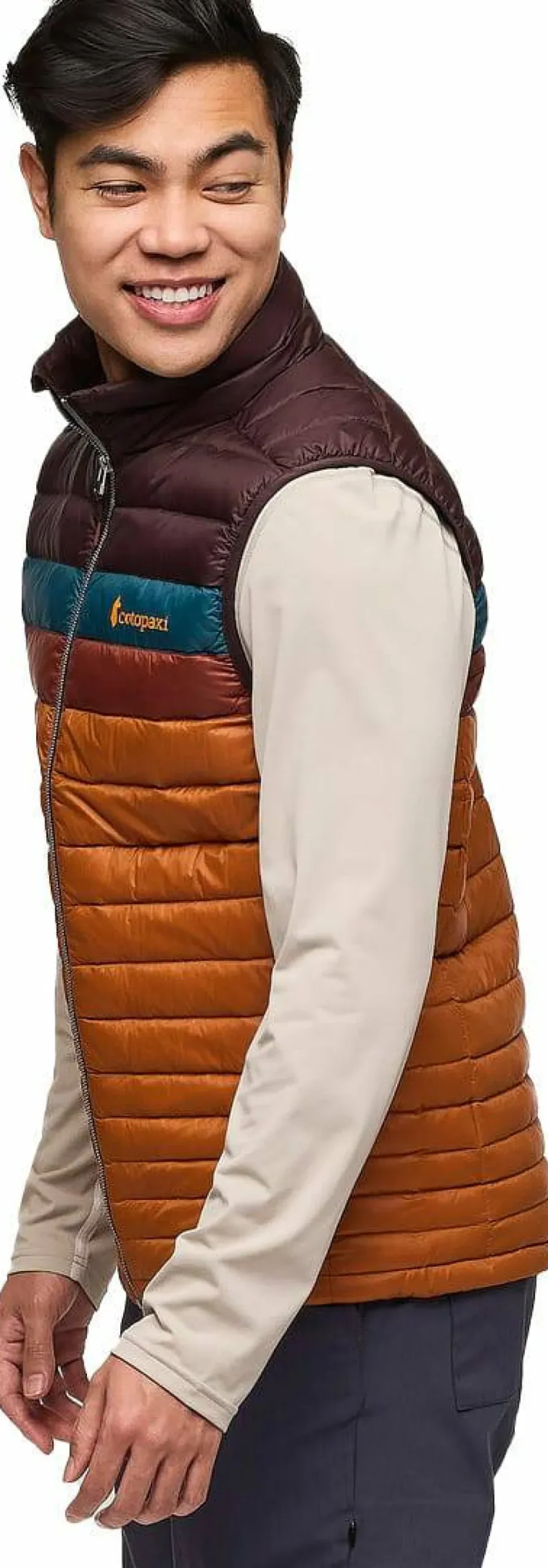 Cotopaxi Men's Fuego Down Vest Coffee And Sienna