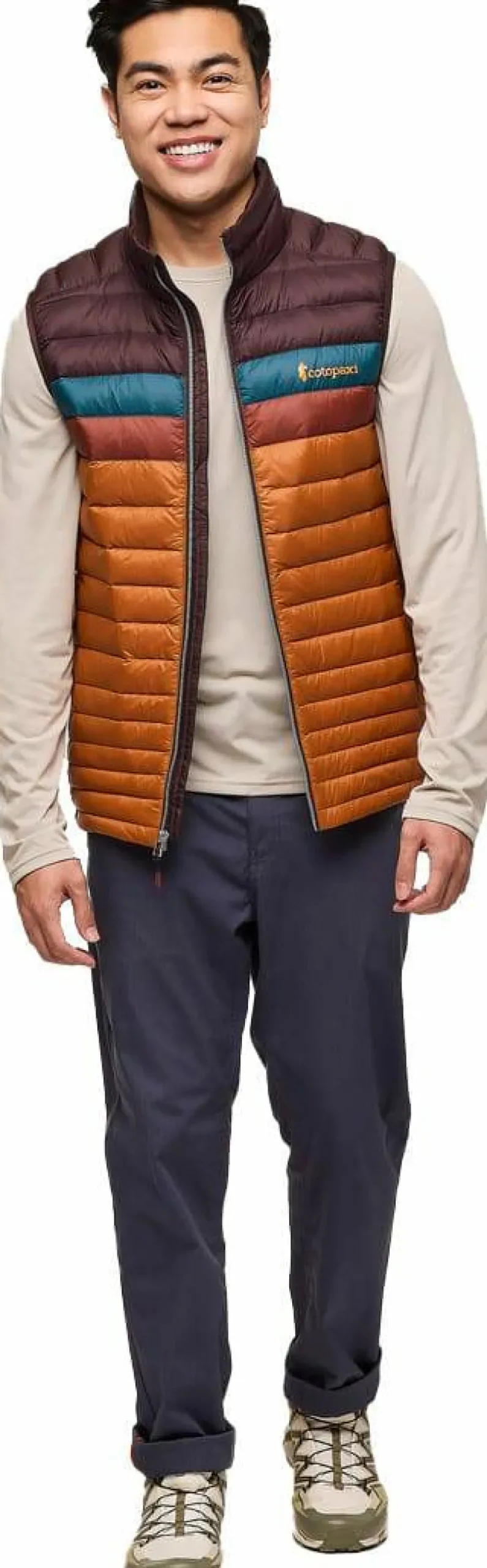Cotopaxi Men's Fuego Down Vest Coffee And Sienna