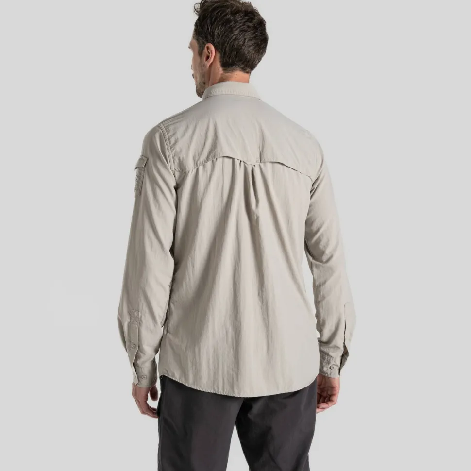 Craghoppers Men's Nosilife Adventure Long Sleeved Shirt III Parchment