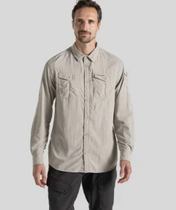 Craghoppers Men's Nosilife Adventure Long Sleeved Shirt III Parchment