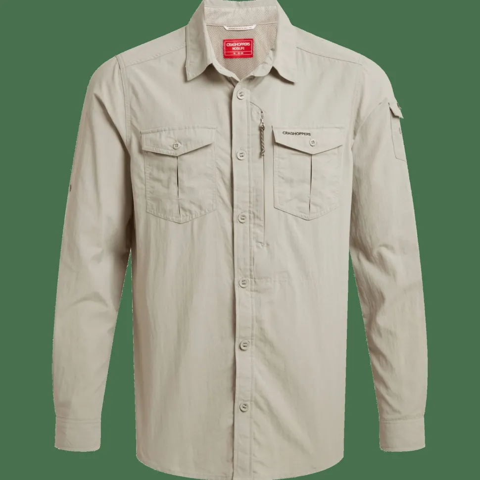 Craghoppers Men's Nosilife Adventure Long Sleeved Shirt III Parchment