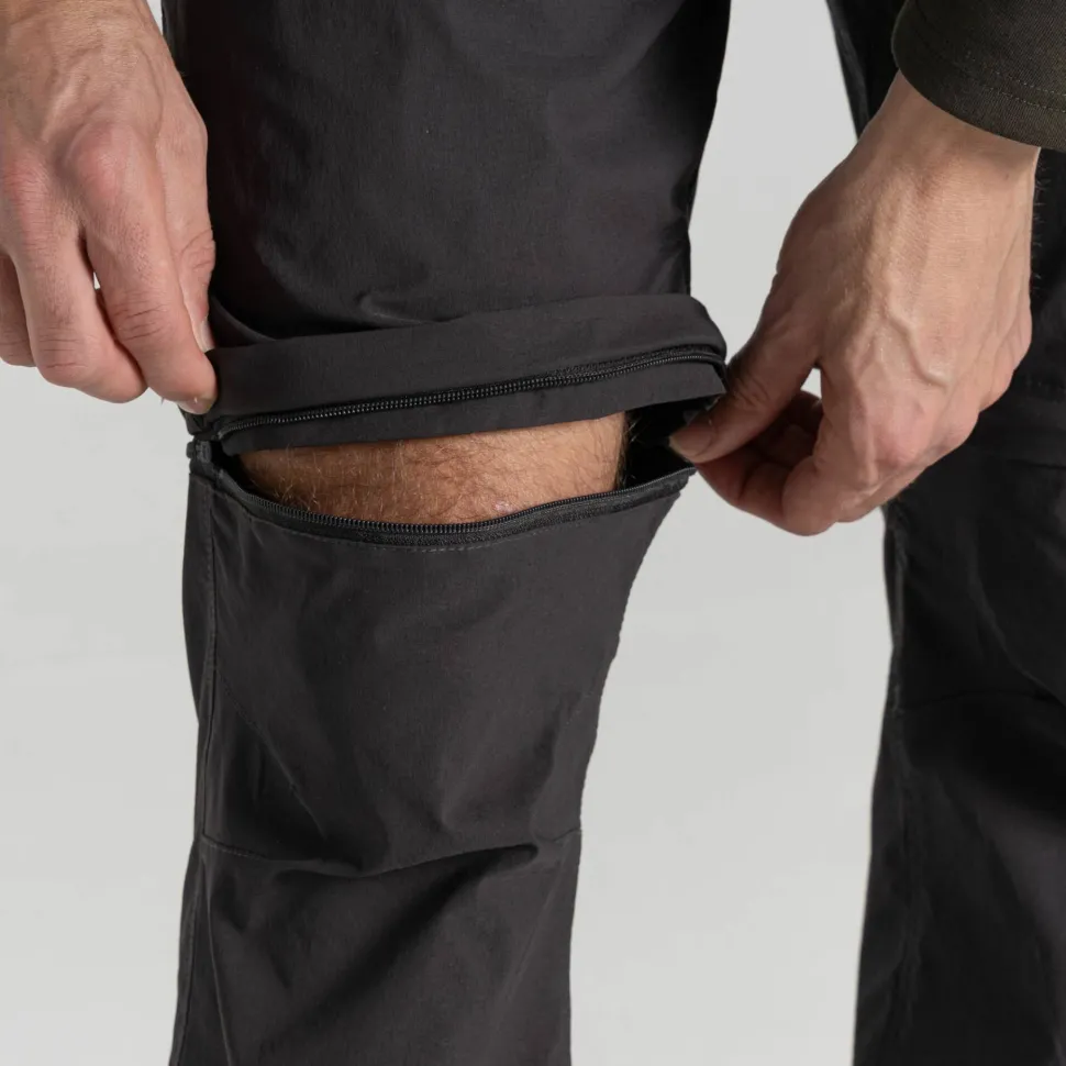 Craghoppers Men's Nosilife Pro Convertible Trouser III Black Pepper