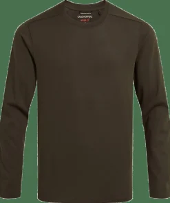 Craghoppers Men's Nosilife Abel Long Sleeved T-Shirt Woodland Green